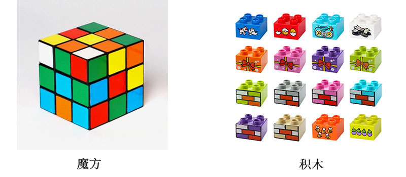 魔方和積木打印解決方案，積木個性化定制打印圖